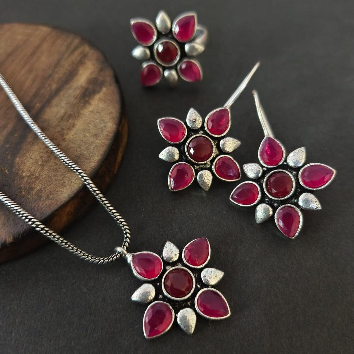 Oxidised Jewelry Set
