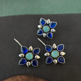 Oxidised Hook earring & Ring