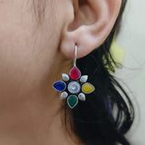 Oxidized Hook Earrings