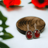 Oxidized Hook Earring