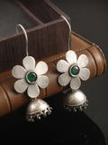 Oxidised Flower Oxidised Hook Jhumki | AMOLA