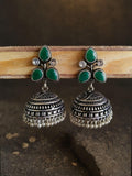 Premium Quality Oxidised Ethnic Jhumka Earrings with Ghungroo | Sarichka