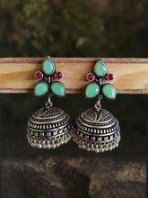 Premium Quality Oxidised Ethnic Jhumka Earrings with Ghungroo | Sarichka