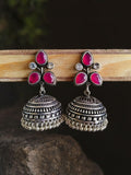 Premium Quality Oxidised Ethnic Jhumka Earrings with Ghungroo | Sarichka