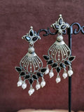 Oxidised Dangler Earrings