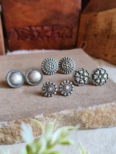 Silver Replica Oxidised Studs Combo for Daily Elegance | Sarichka