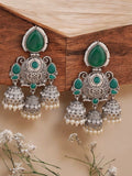 Shop Timeless Oxidized Jhumka with Stones for Special Occasions | AMOLA