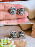 Elegant Oxidised Brass Tiny Studs Combo | Sarichka