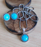 German Silver Oxidised Chain Pendant Set | Sarichka