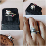 Silver Look Alike Lotus Statement Ring | Sarichka Fashion