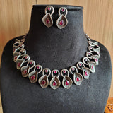 Antique Oxidised Silver Statement Necklace | Sarichka Fashion