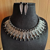 Antique Silver-Toned Elegant Necklace Set | Sarichka Fashion