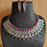 Antique Silver-Toned Elegant Necklace Set | Sarichka Fashion