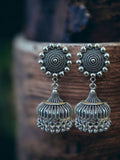 Traditional German Silver Jhumka Earring