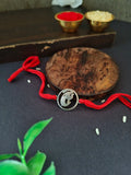Antique Silver Ganesha Blessing Rakhi | AMOLA