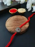 Vintage Teardrop Floral Rakhi Design | AMOLA