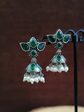Oxidised Pearl Jhumki | Sarichka