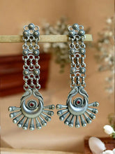 925 Silver Oxidised Festive Dangler Earrings | Sarichka