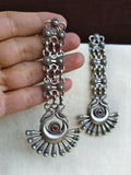 925 Silver Oxidised Festive Dangler Earrings | Sarichka