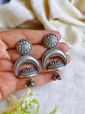 Exquisite 925 Silver Plated Antique Danglers | Sarichka