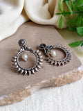Oxidized Chand Bali Stud Earrings | Sarichka Fashion