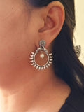 Oxidized Chand Bali Stud Earrings | Sarichka Fashion