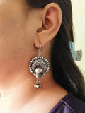 Silver Hook Earrings with Ghungroos | Sarichka Fashion