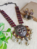 🔸Dual-Tone Long Necklace Set Delight Elegance | AMOLA