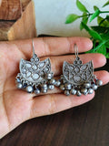 Boho Oxidised Hook Earrings | AMOLA