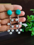 Premium Monalisa Oxidised Danglers with Stone Spark | AMOLA