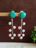 Premium Monalisa Oxidised Danglers with Stone Spark | AMOLA