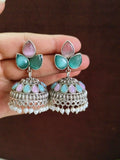 Navratri Oxidised Jhumkas with Beads | AMOLA