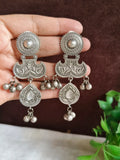 Antique Oxidized Silver Birds Dangler Earrings | Sarichka