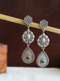 Elegant Silver Polish Replica Dangler Earrings | Sarichka
