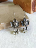 Handmade Silver Ganesha Earrings | Sarichka Fashion