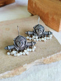 Navratri Oxidised Mata Ji Hook Earrings | Sarichka