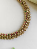 Gold-Plated South Indian Peacock Necklace | Sarichka