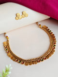 Traditional Gold Plated Laxmi Kasu Necklace | Sarichka