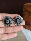 Daily Wear Oxidised Stud Earrings | Sarichka
