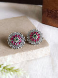 Daily Wear Oxidised Stud Earrings | Sarichka