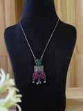 Daily Wear Oxidised Pendant Set | Sarichka