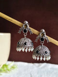 Traditional Oxidised Dome Jhumkas – Sarichka