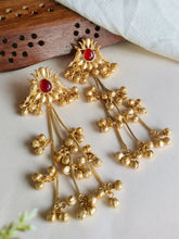 Traditional Kashmiri Gold Long Ear Chains Earring| Sarichka
