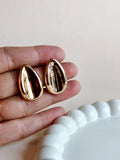 Anti-Tarnish Gold Teardrop Stud Earrings | Sarichka
