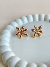 Golden Floral Stainless Steel Studs | Sarichka