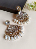 Polki Diamond pearl Drops Dangler Earring | Sarichka