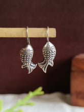 Oxidized Silver Fish Hook Earrings | Sarichka
