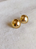 Hollow Golden Ball Stud Earrings | Sarichka