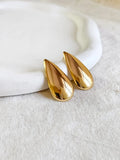 Chunky Golden Hoop Studs for Party Wear | Sarichka