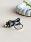🔱 Oxidised Damroo Divine Adjustable Ring | Sarichka Fashion
